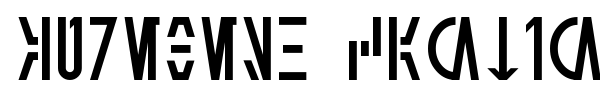 Aurebesh Cantina font preview